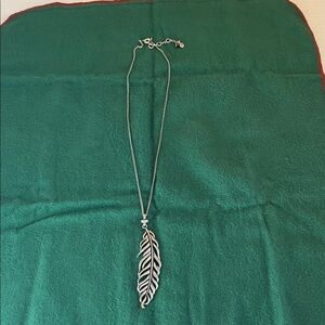 Axcess Liz Claiborne Feather Pendant Necklace